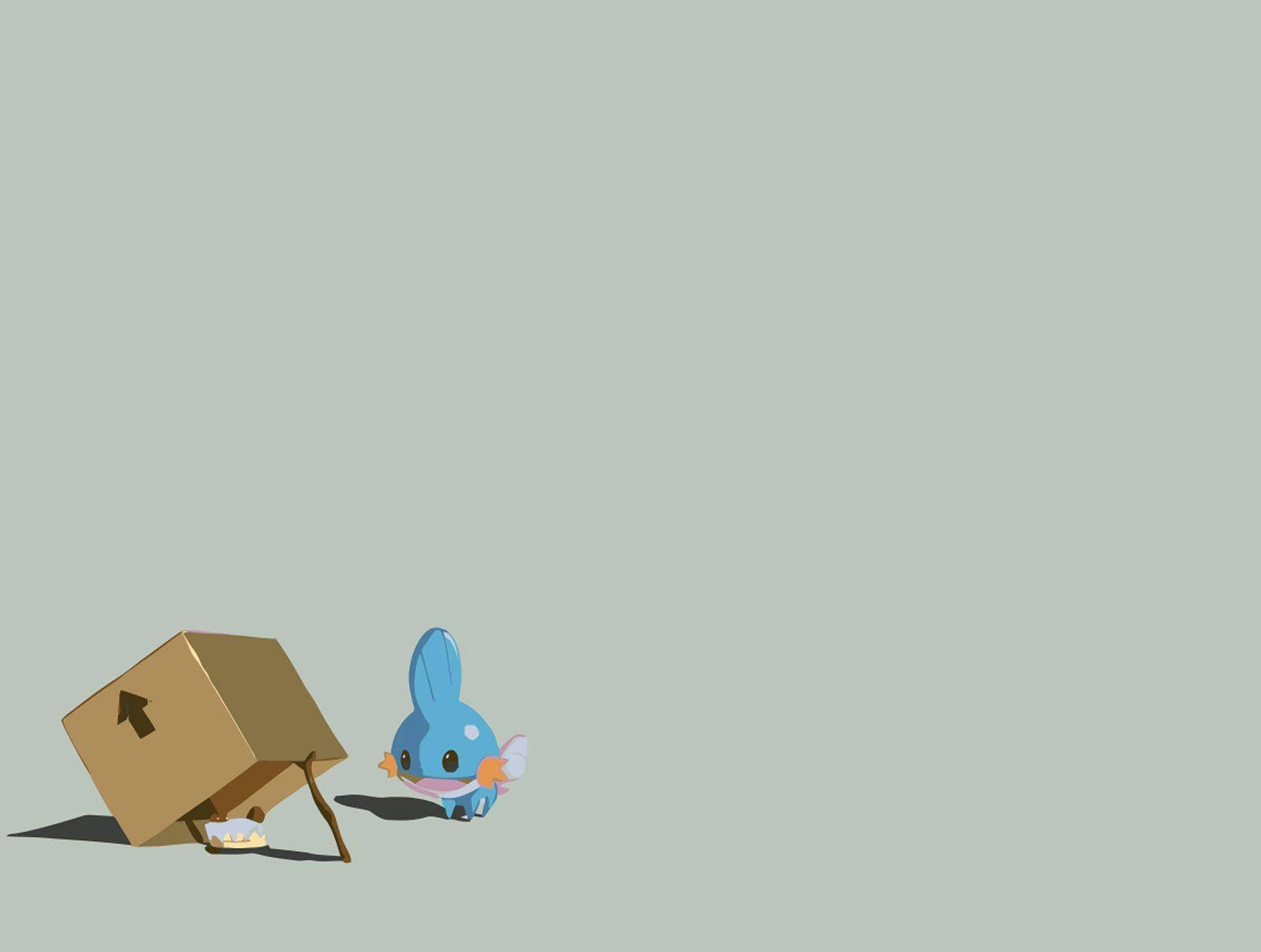 Mudkip Brown Minimalist Wallpaper