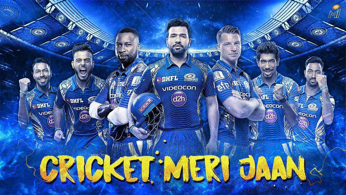 Mumbai Indians Team Players Poster Wallpaper