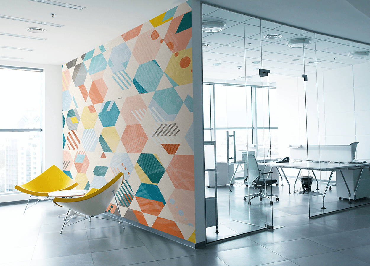 Mural Wall Modern Office Interior Design Wallpaper