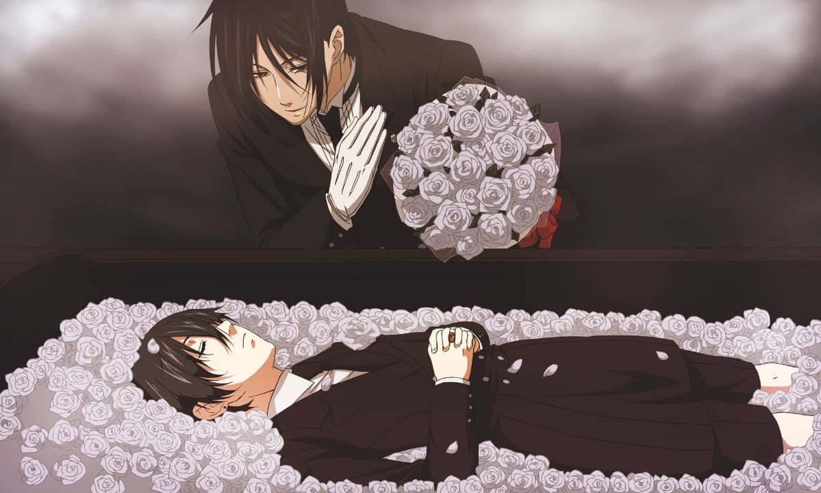 Mysterious And Elegant Sebastian Michaelis Wallpaper