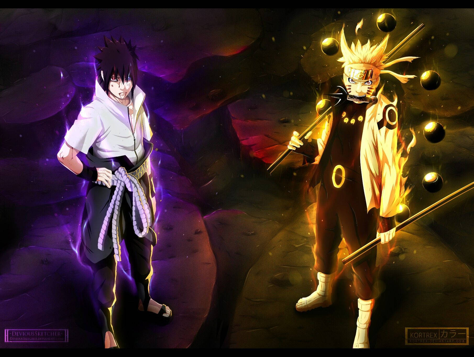 Naruto And Sasuke Vs Madara Wallpaper