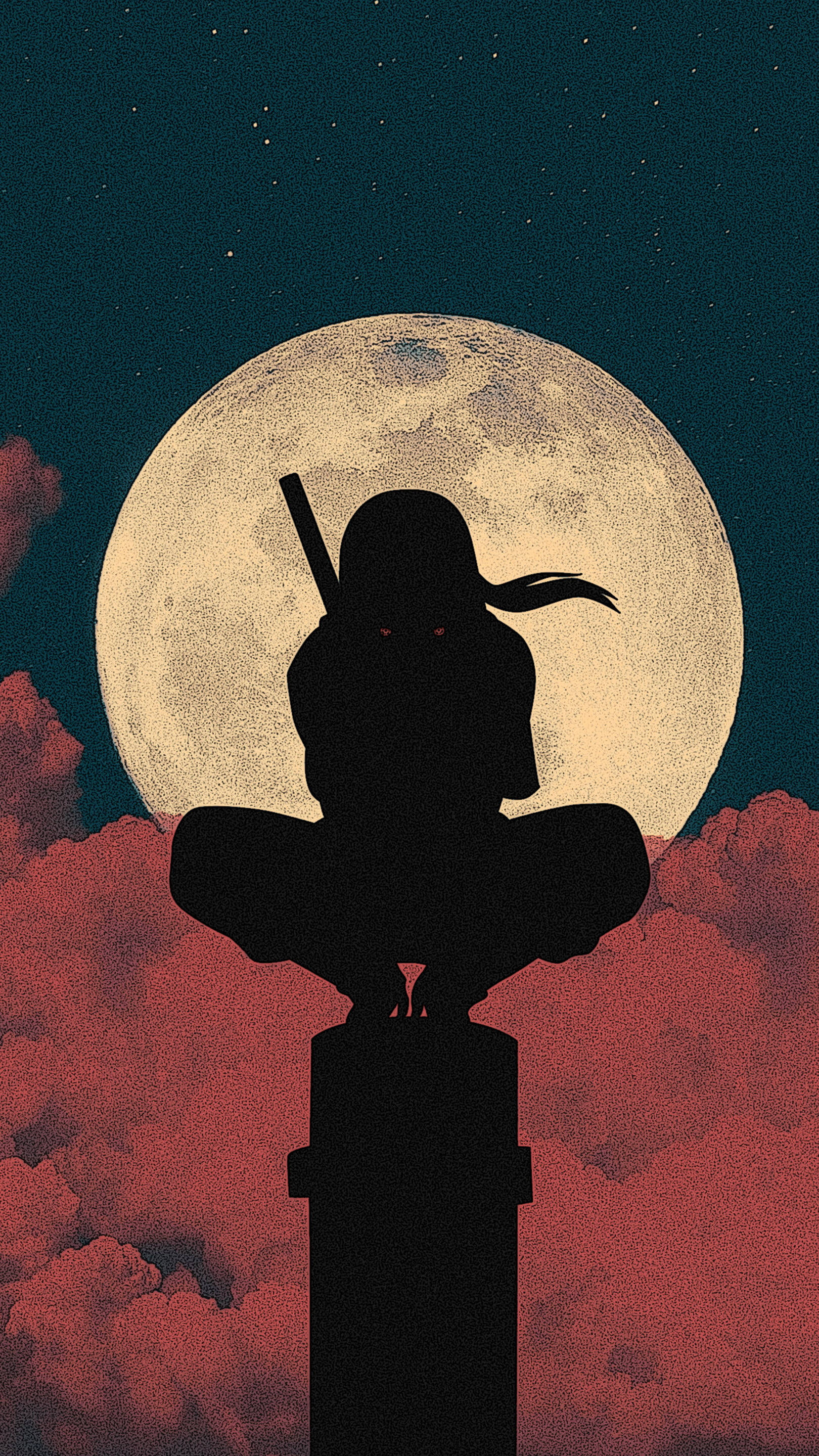 Naruto Shippudden Itachi Pfp Artistic Silhouette Wallpaper