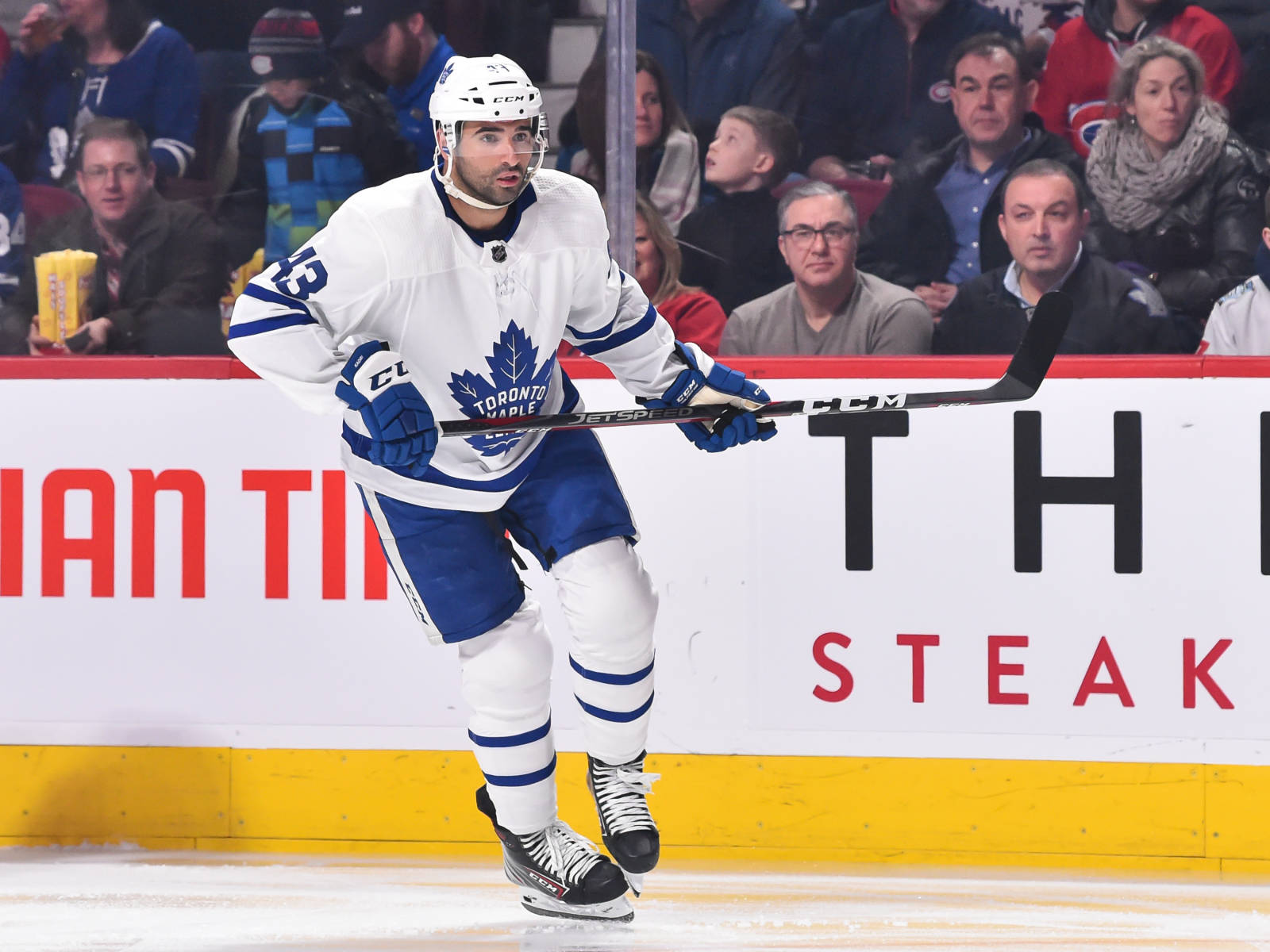 Nazem Kadri Toronto Maple Leafs White Wallpaper