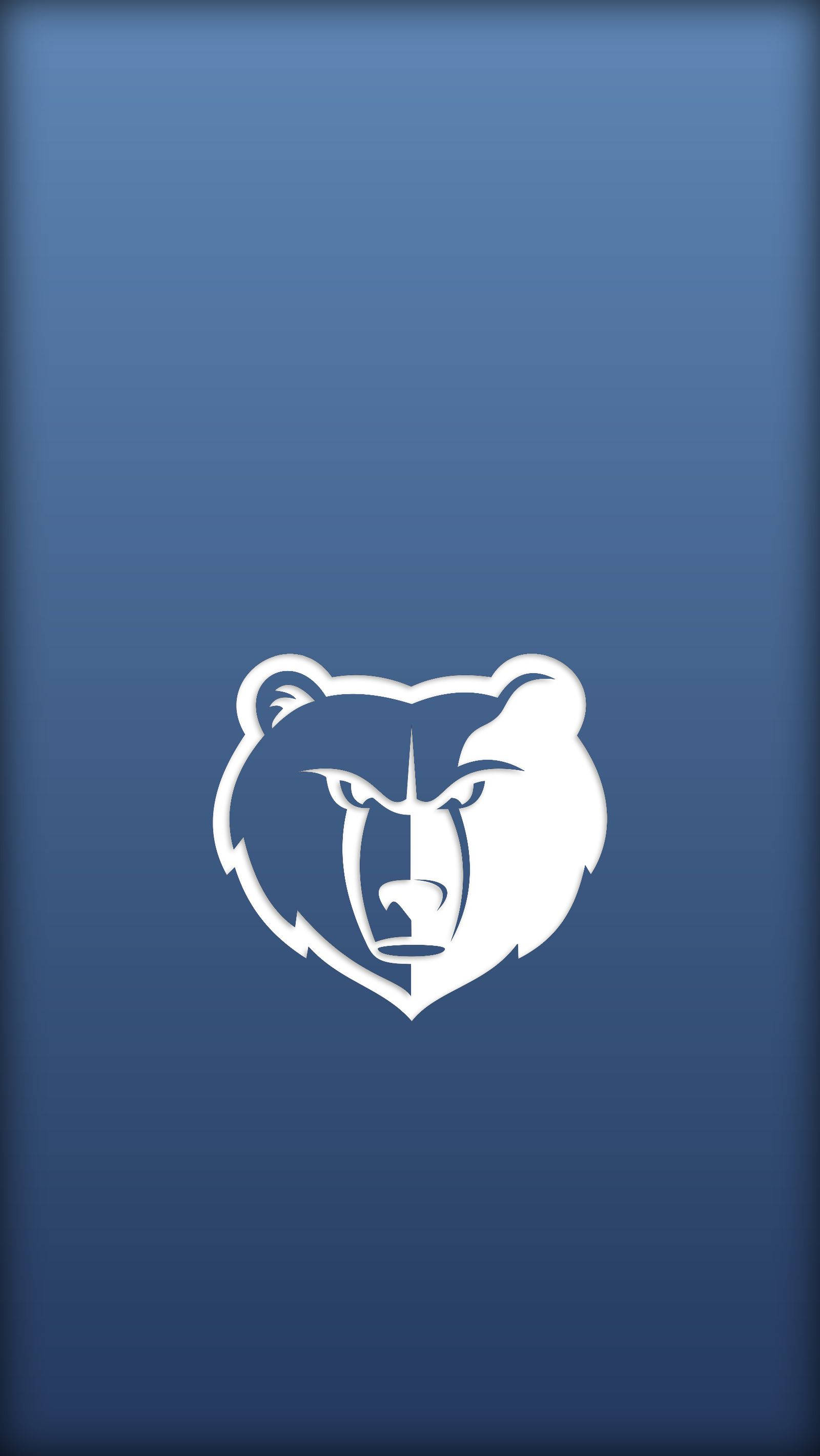 Nba Memphis Grizzlies Logo With White Bear Wallpaper