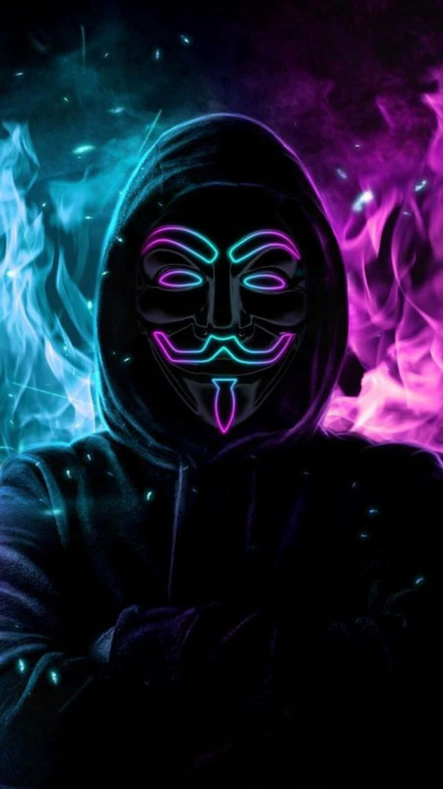 Neon_ Hacker_ Mask_ Aura.jpg Wallpaper