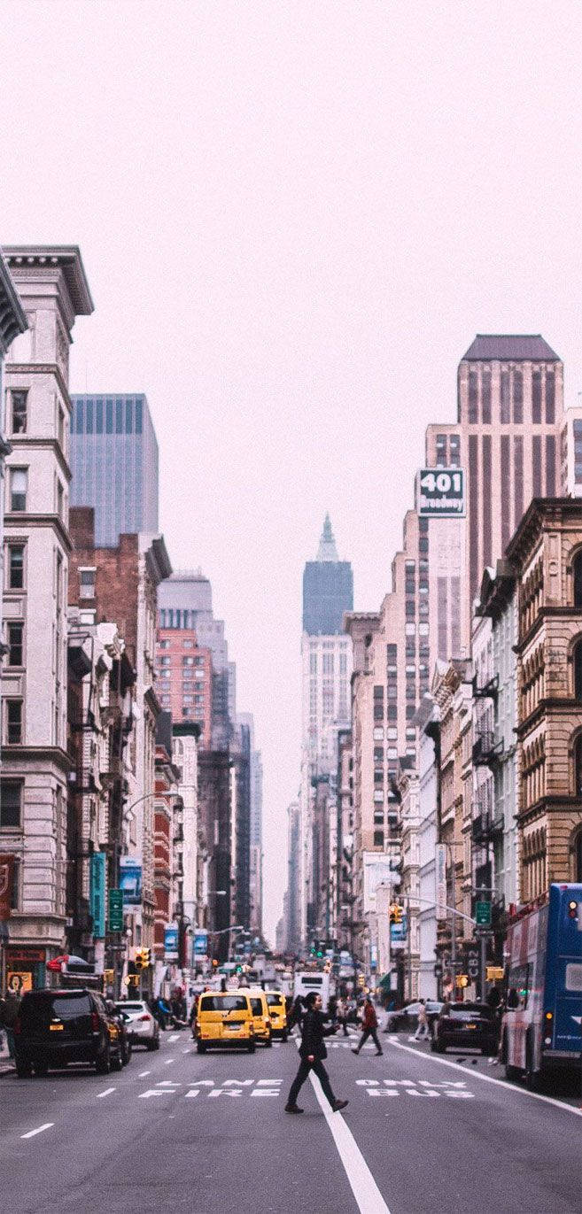 New York Aesthetic Shot Wallpaper