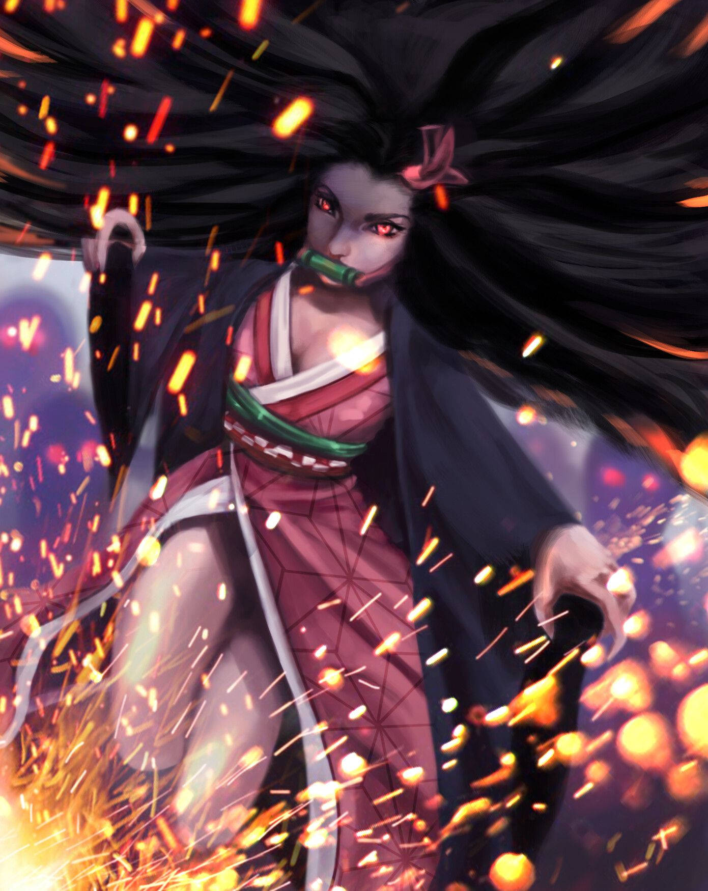 Nezuko Kamado, Demon Slayer Wallpaper