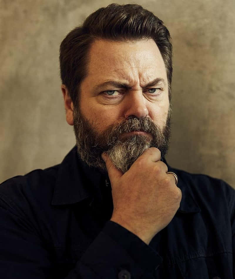 Nick Offerman Taking A Break Wallpaper