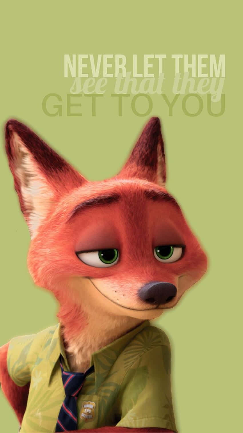 Nick Wilde Motivational Quote Wallpaper