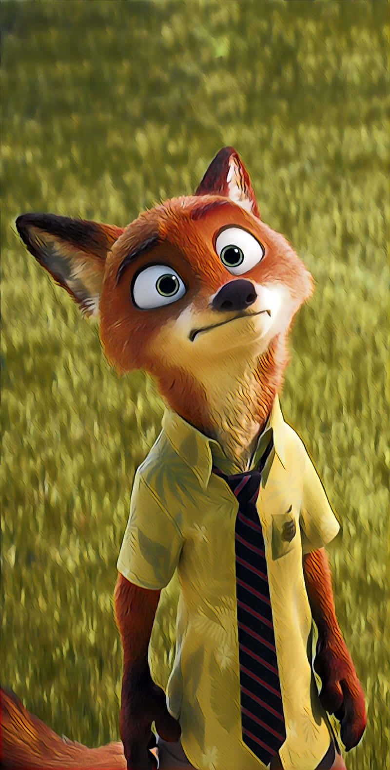 Nick Wilde Sly Fox Smile Wallpaper