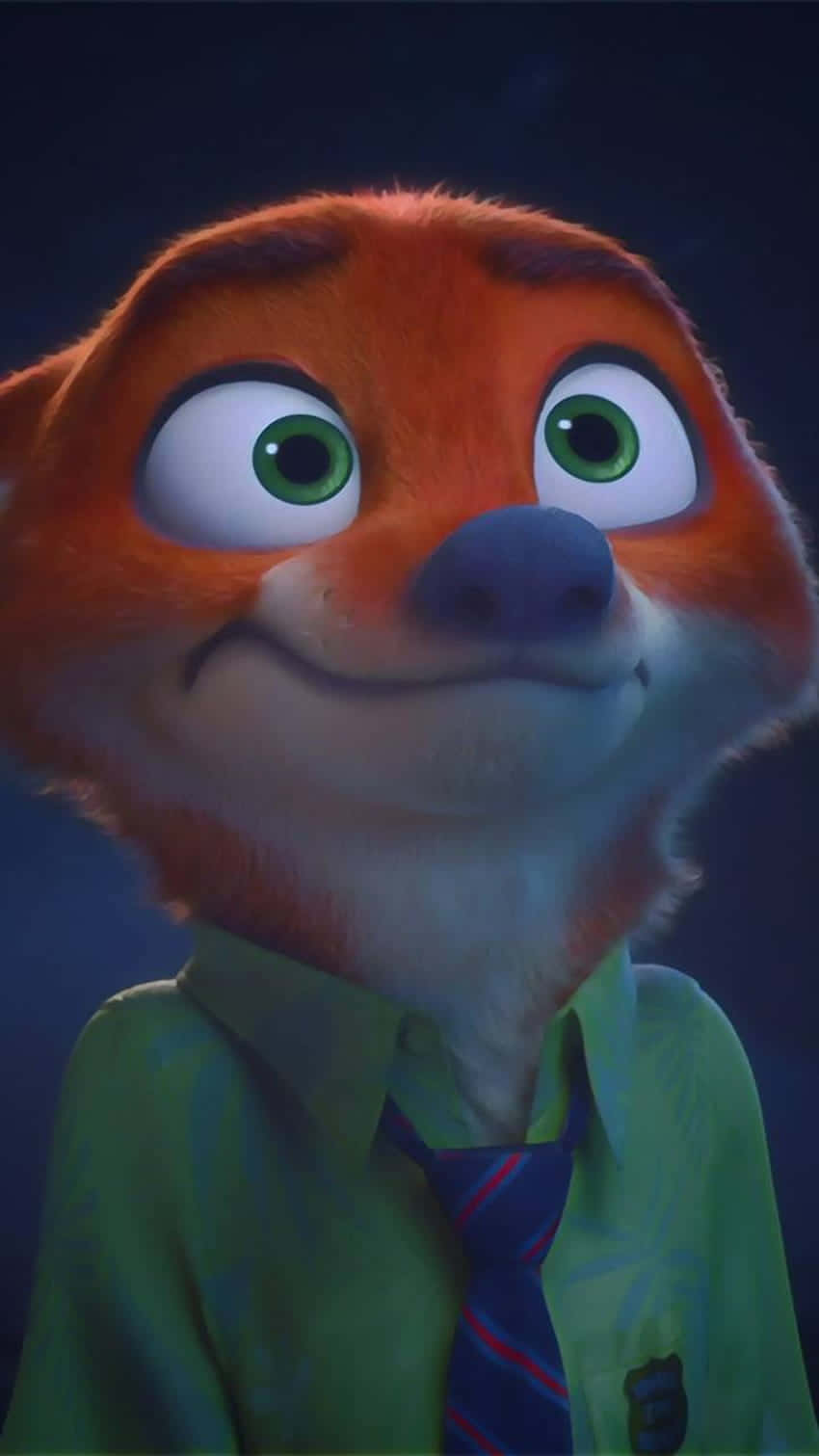 Nick Wilde Smiling Portrait Zootopia Wallpaper