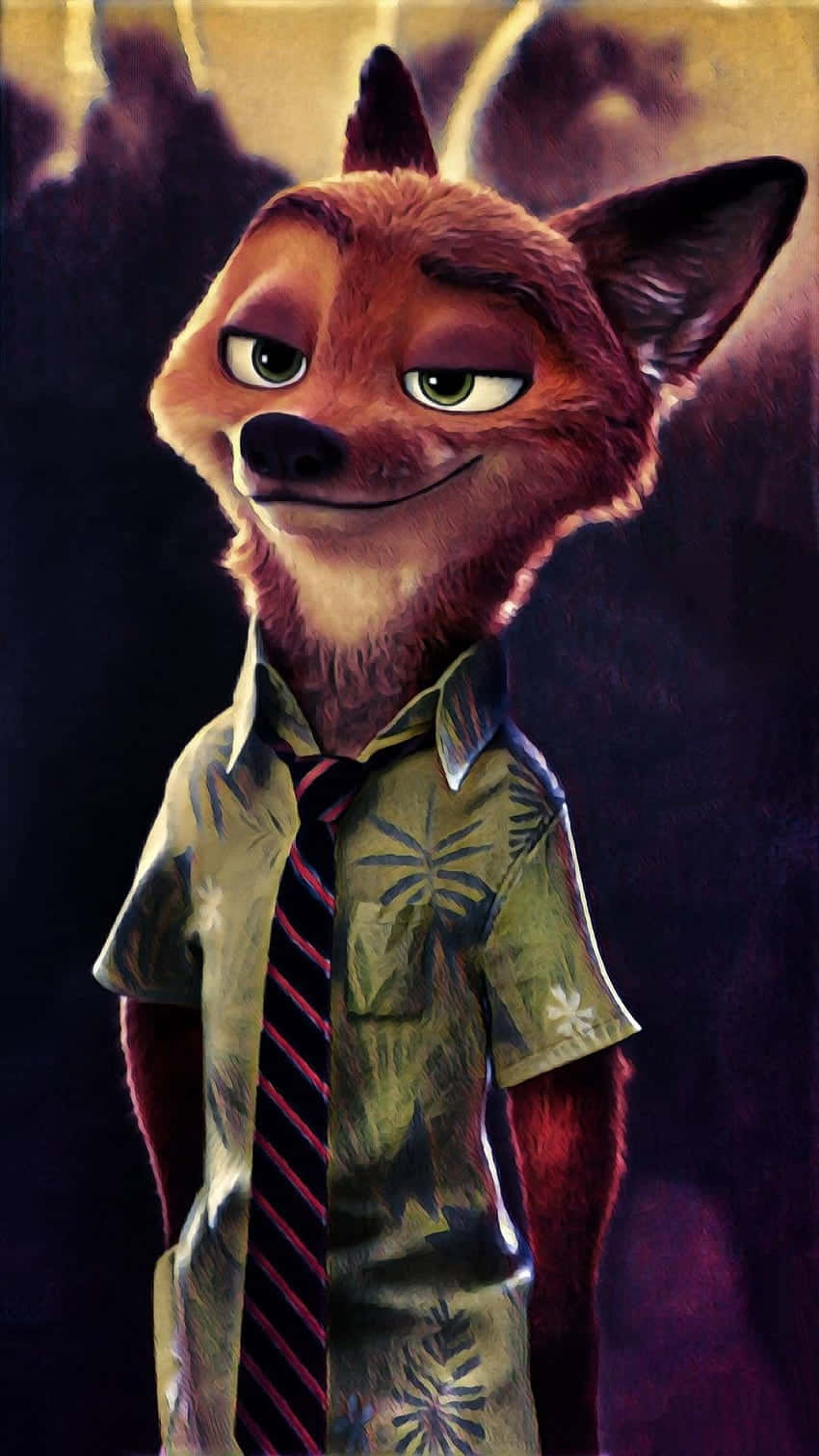 Nick Wilde Smirk Zootopia Wallpaper