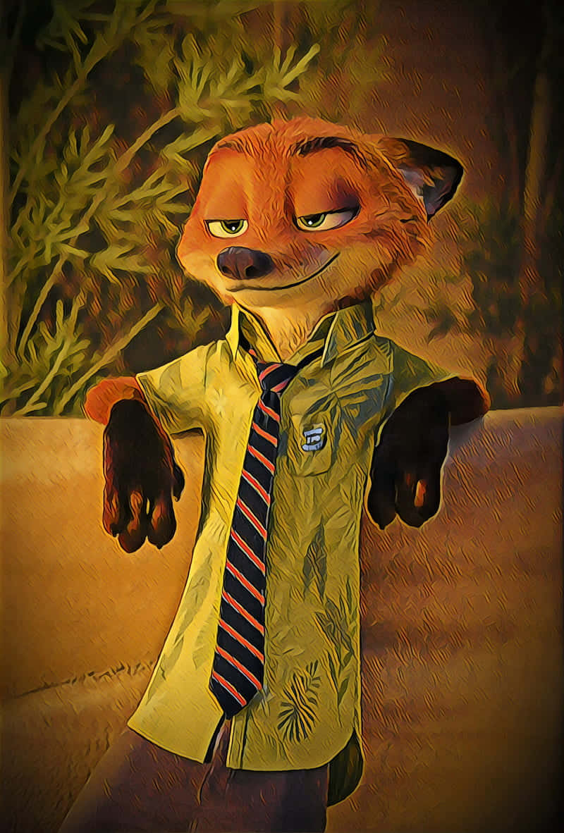 Nick Wilde Stylish Fox Wallpaper