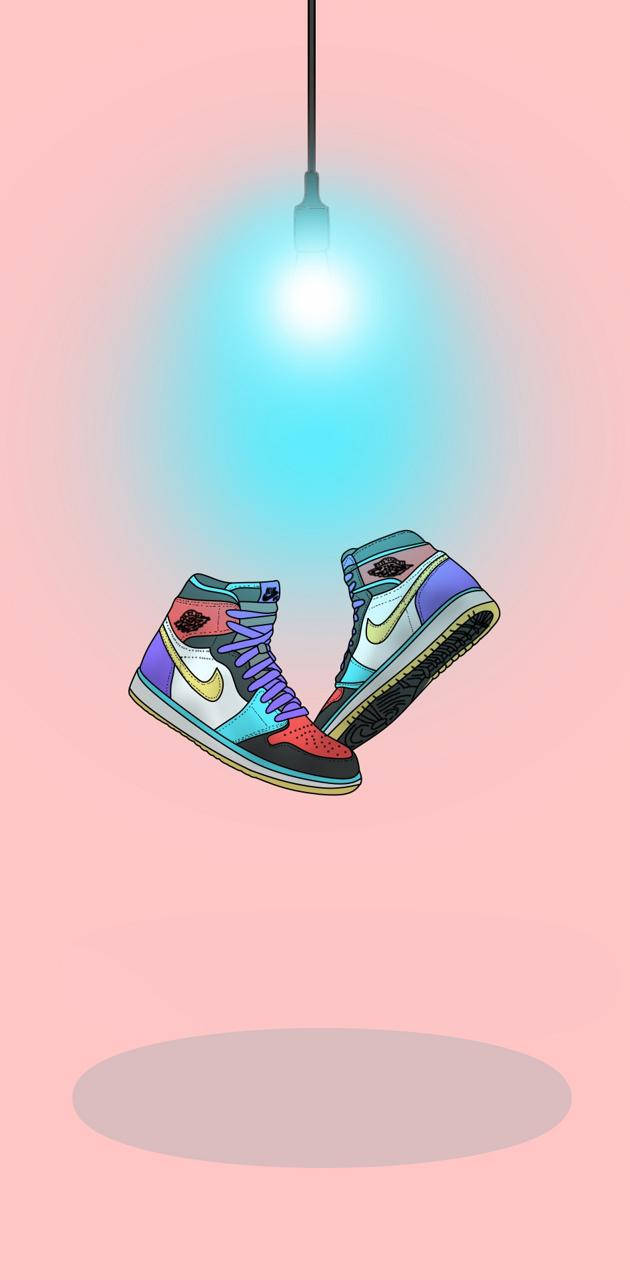 Nike Air Jordan 1 Fearless Artwork Wallpaper