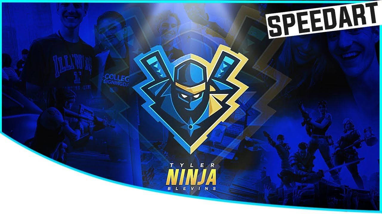 Ninja Fortnite Speed Art Wallpaper
