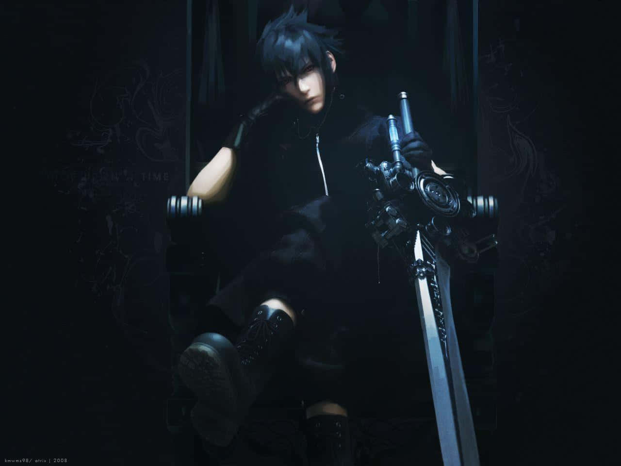 Noctis Lucis Caelum In Action - Final Fantasy Xv Wallpaper