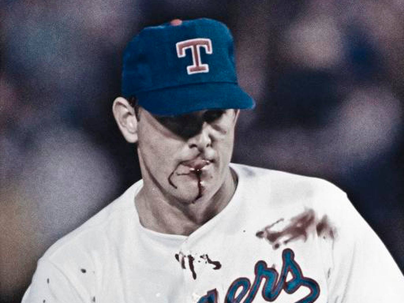 Nolan Ryan With Bloody Nose Wallpaper