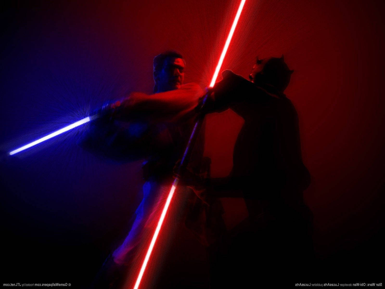 Obi Wan Kenobi Defeats Darth Maul Wallpaper