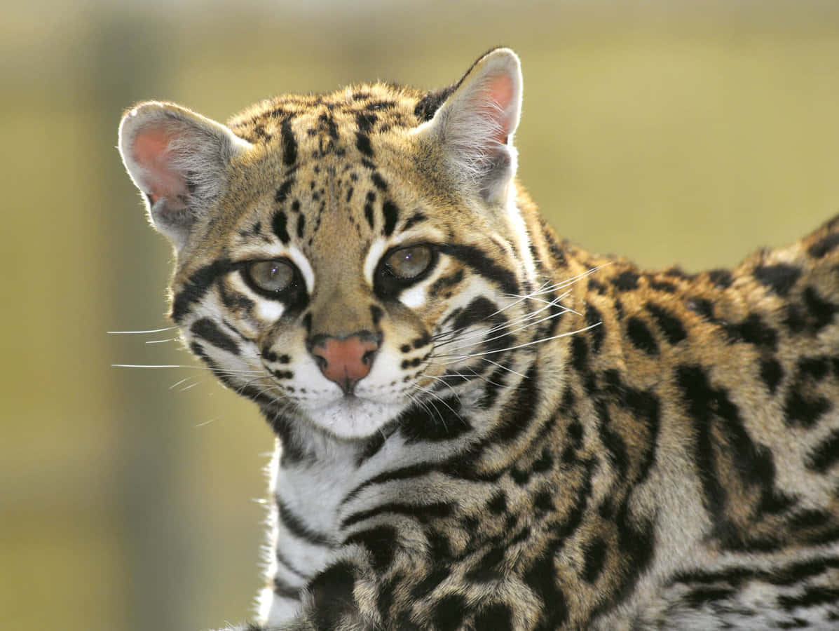 Ocelot Portrait Close Up Wallpaper