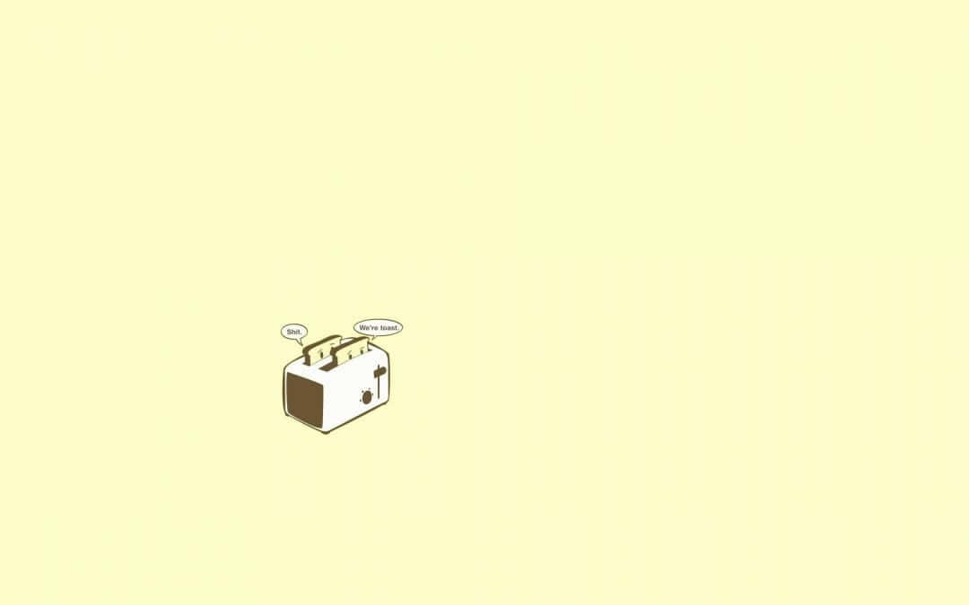 Odd Minimalist Toaster [wallpaper] Wallpaper