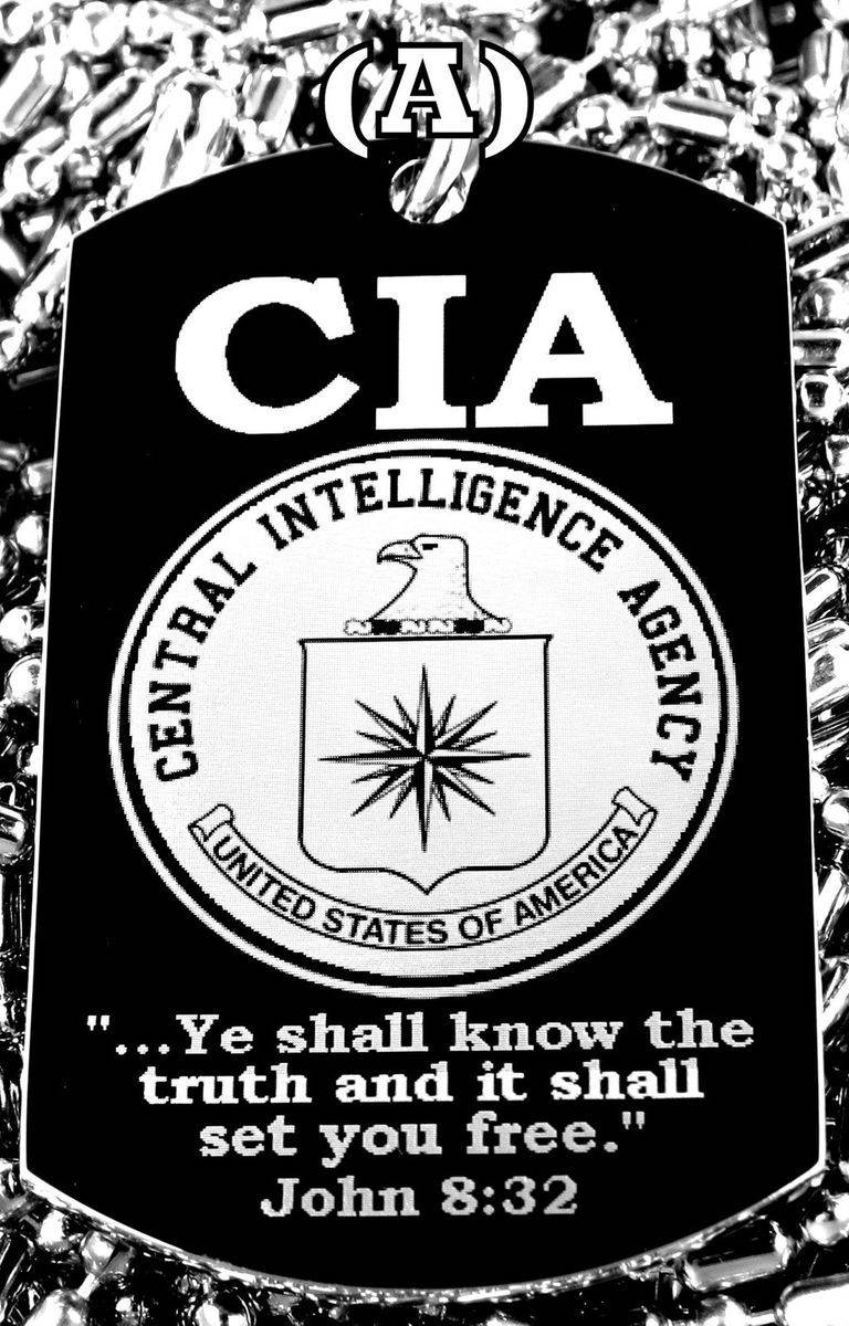 Official Cia Emblem On A Dark Background Wallpaper