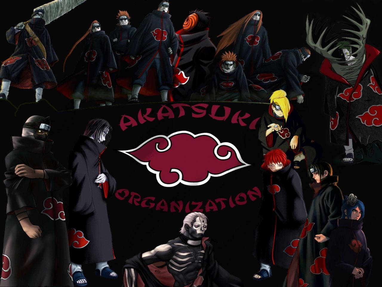 Official Members Of Akatsuki Organization Wallpaper