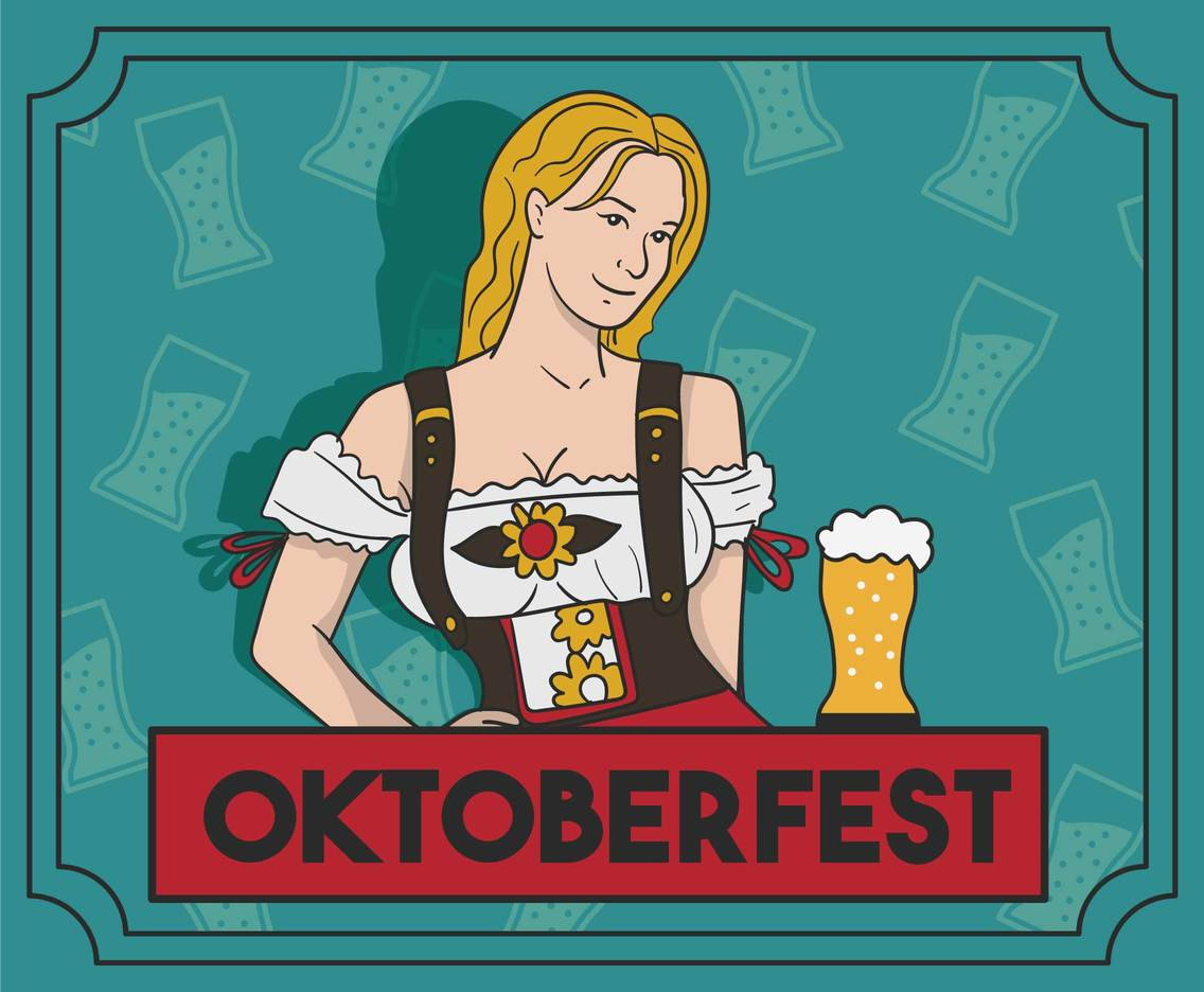 Oktoberfest Woman Art Wallpaper