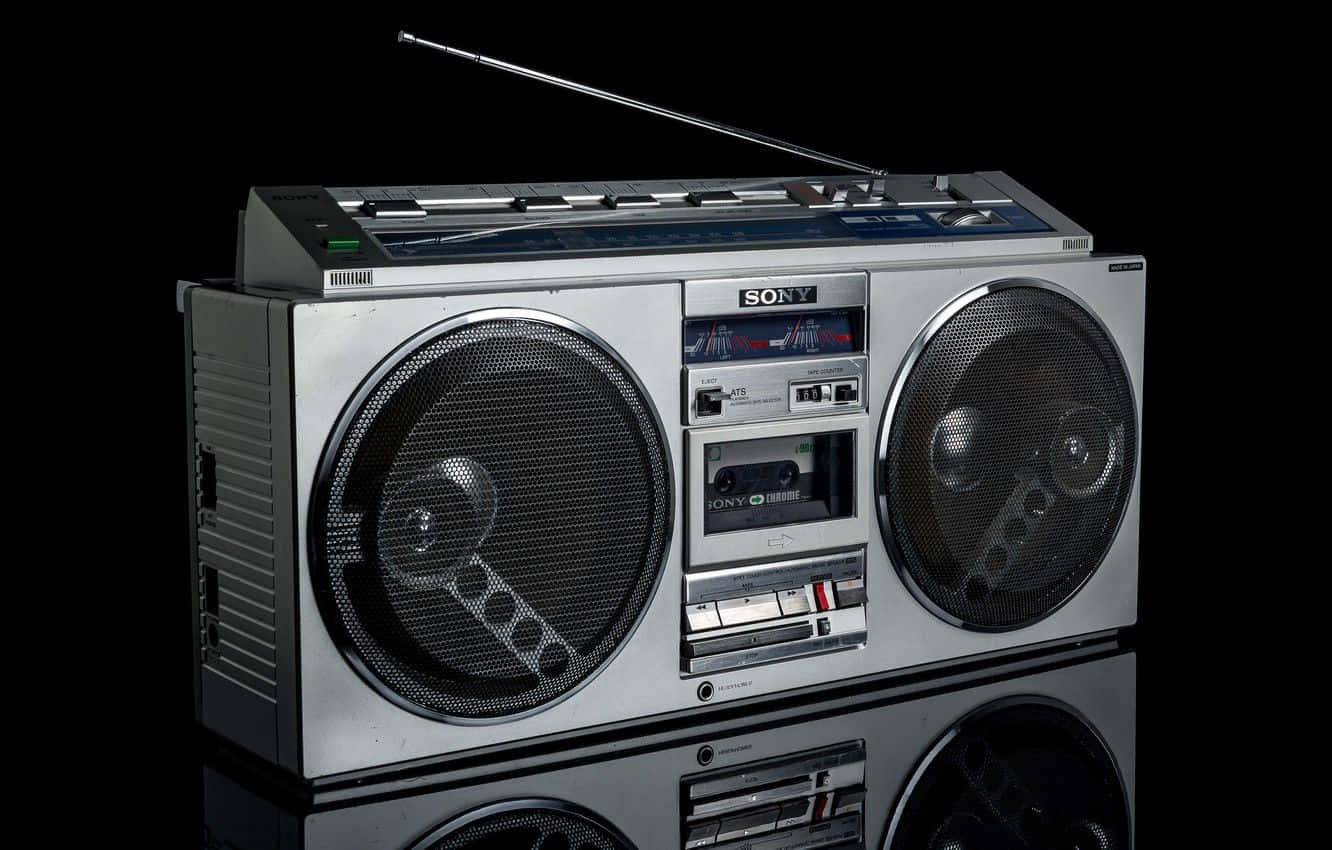 Old School Portable Boombox Cfs 77l Wallpaper