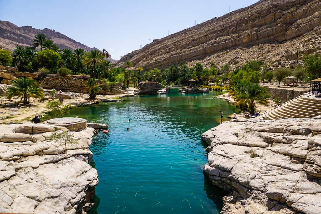 Oman Wadi Bani Khalid Pools Wallpaper