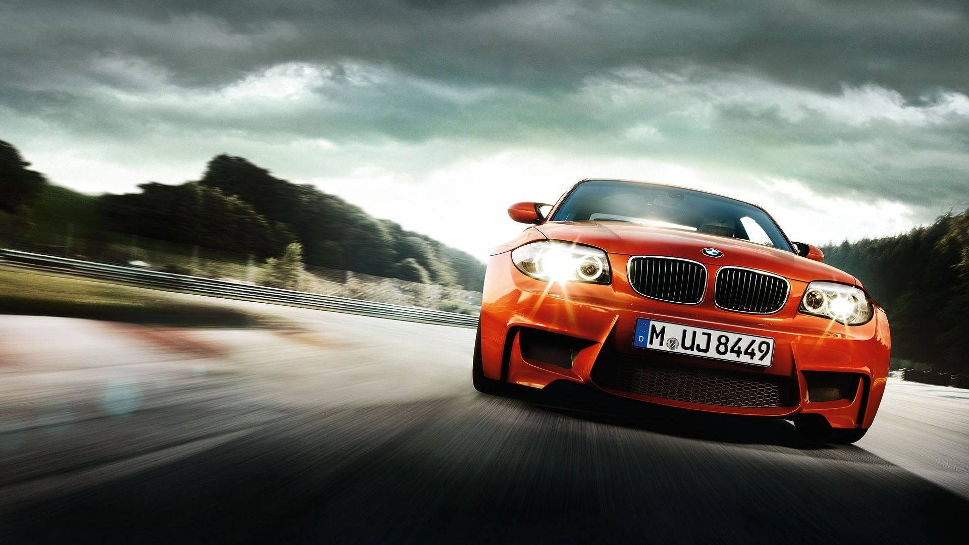 Orange 1m Coupe Full Hd Bmw Wallpaper