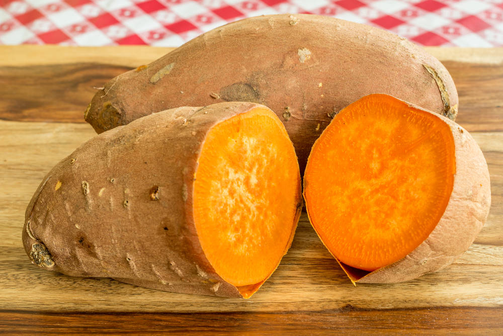 Orange Flesh Yam Root Crop Wallpaper