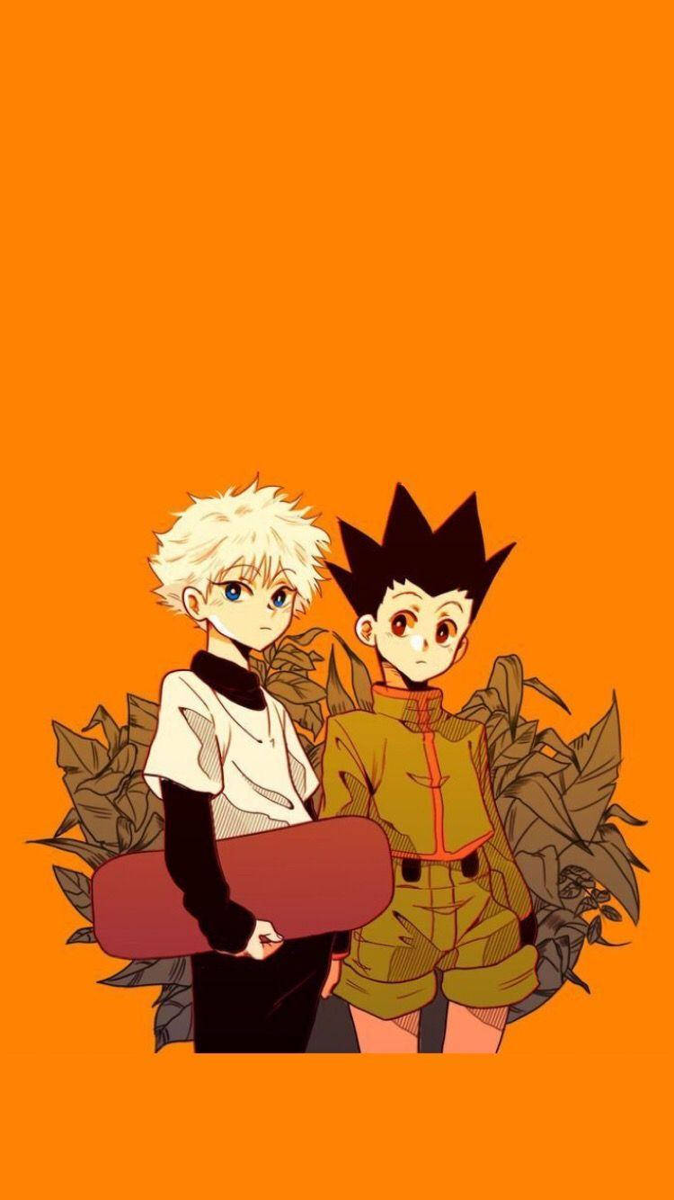 Orange Gon And Killua Fan Art Wallpaper