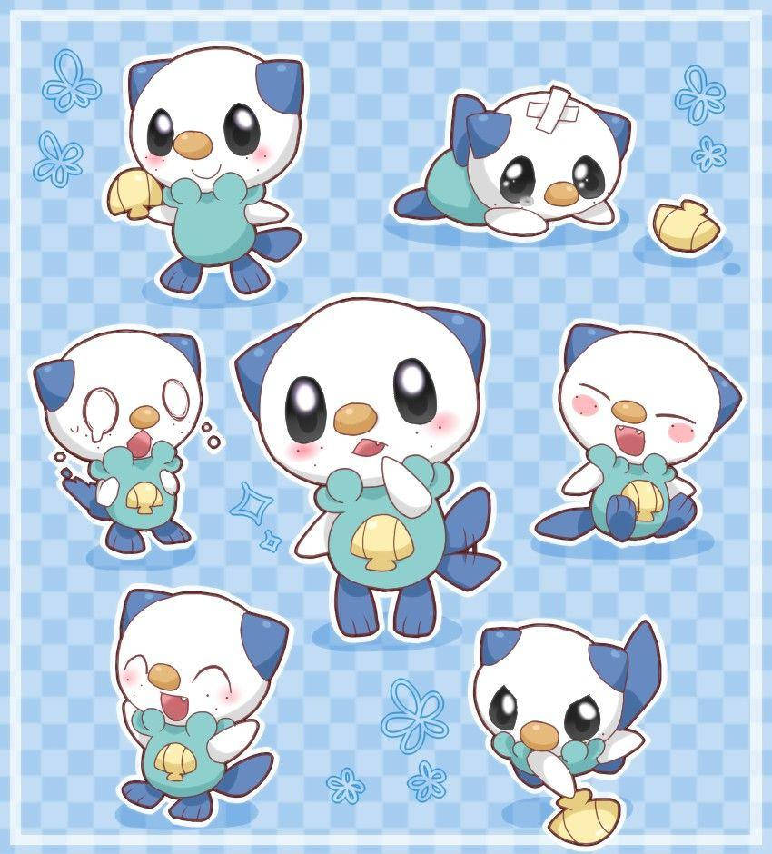 Oshawott In Different Emotions Wallpaper