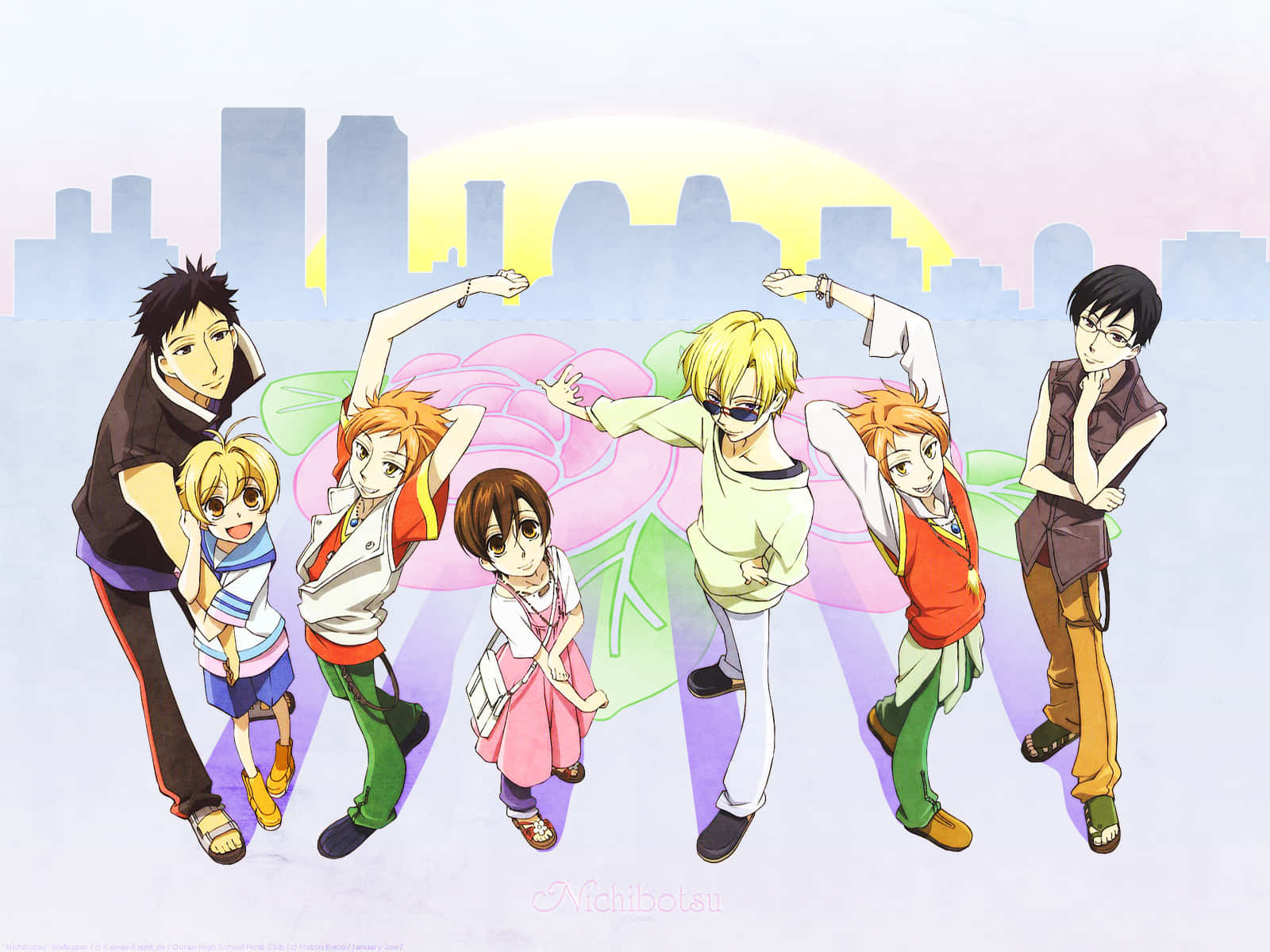 Ouran High School Host Club Group Photo Wallpaper