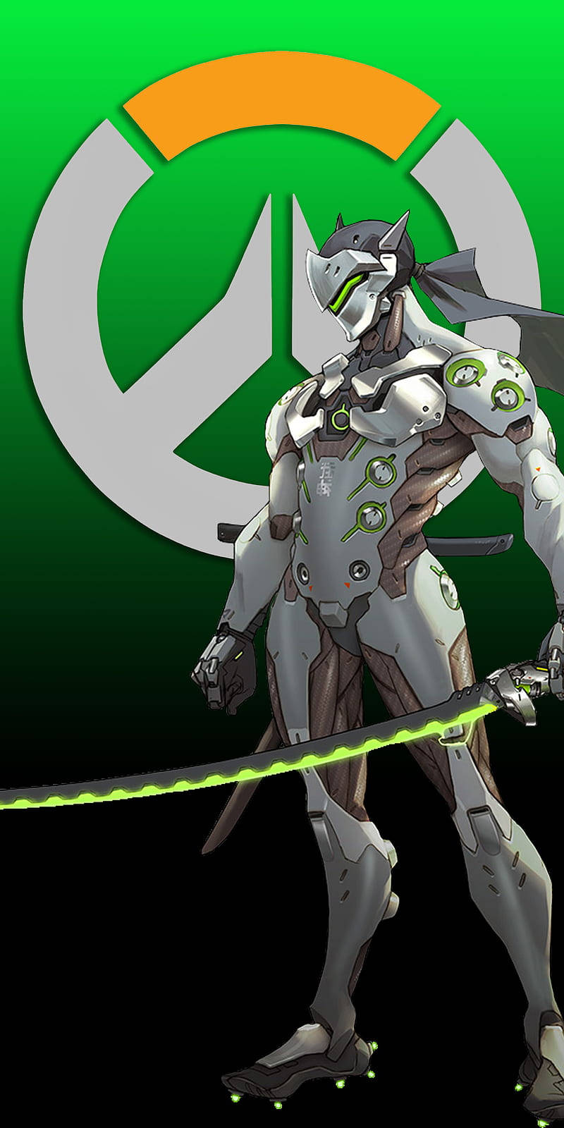 Overwatch Logo Genji Iphone Wallpaper