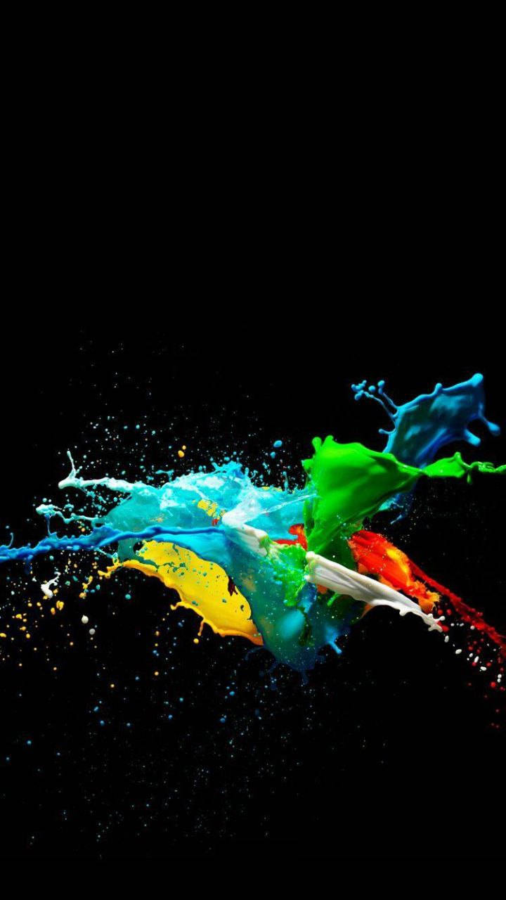 Paint Splashes Original Iphone 7 Wallpaper