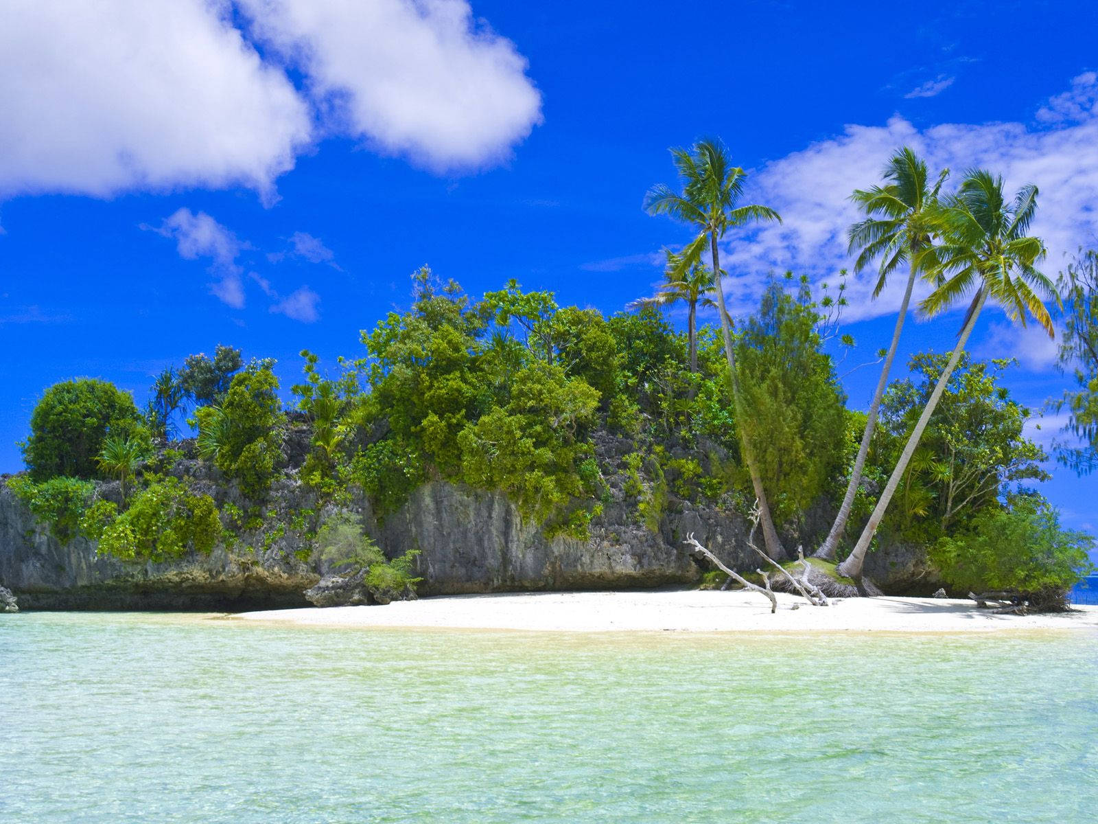 Palau Island With Giant Limestone Wallpaper