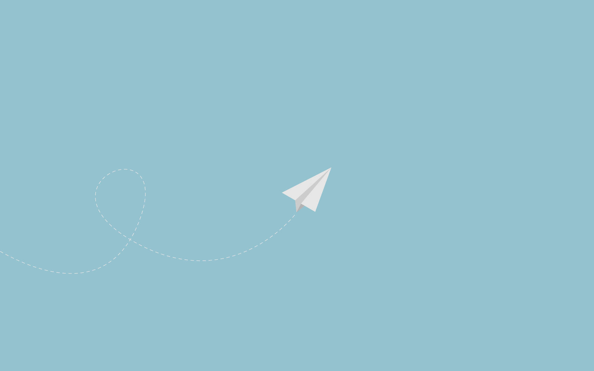 Paper Plane Minimalist Aesthetic Laptop Wallpaper