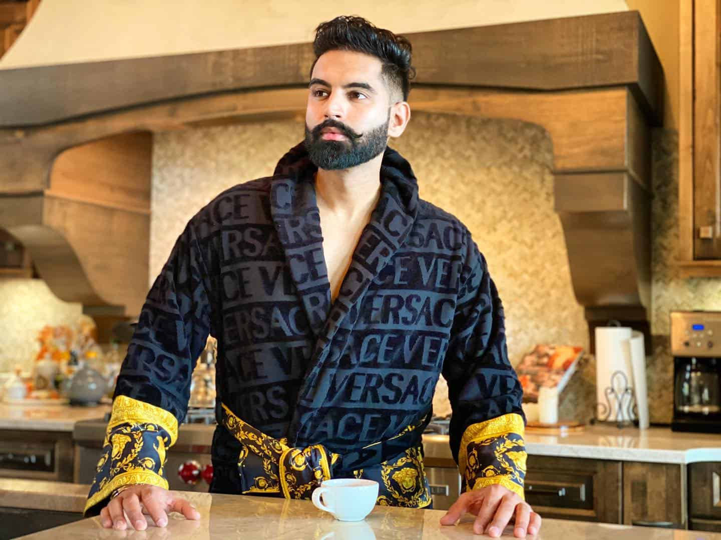 Parmish Verma In Versace Robe Wallpaper