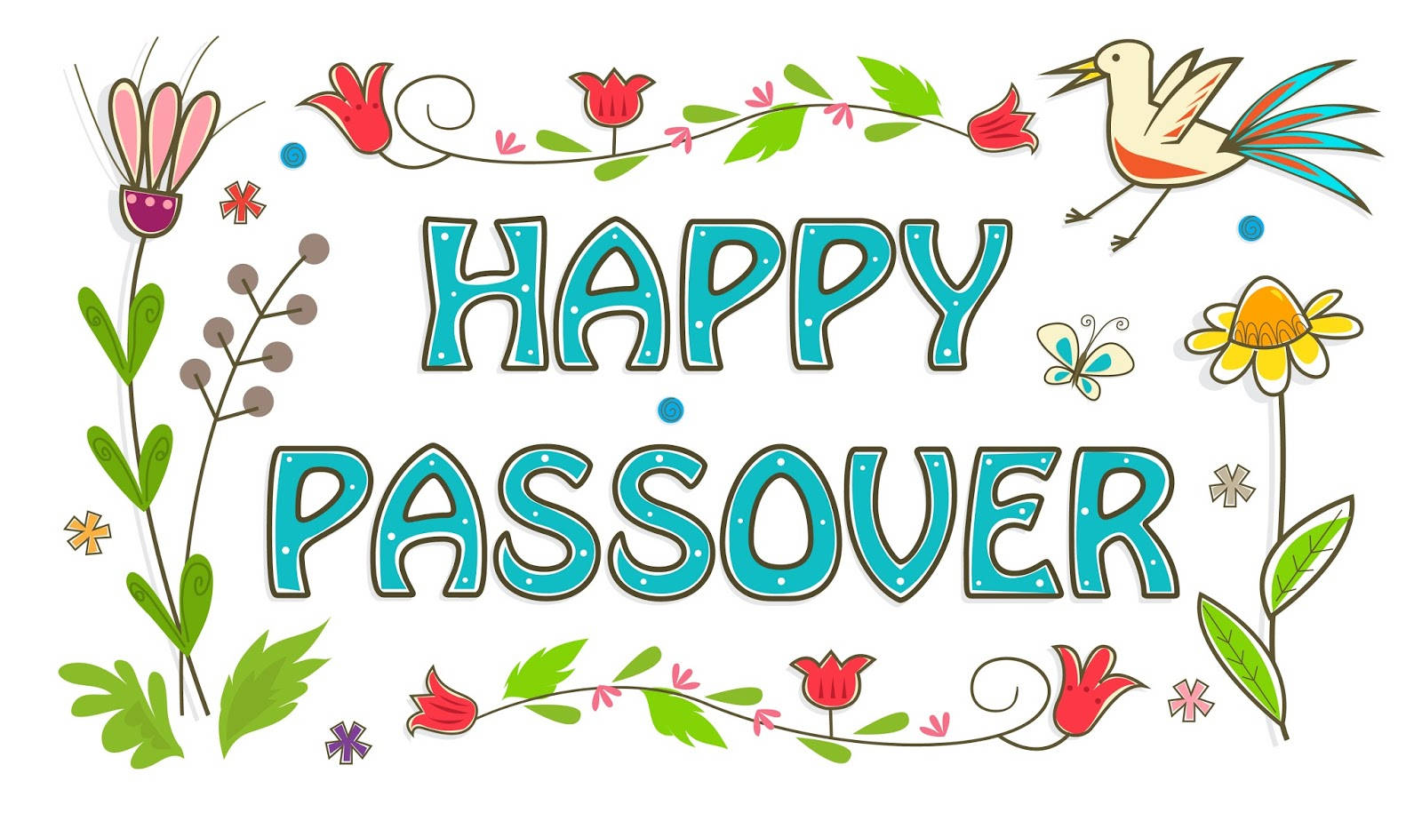 Passover Flower Art Wallpaper