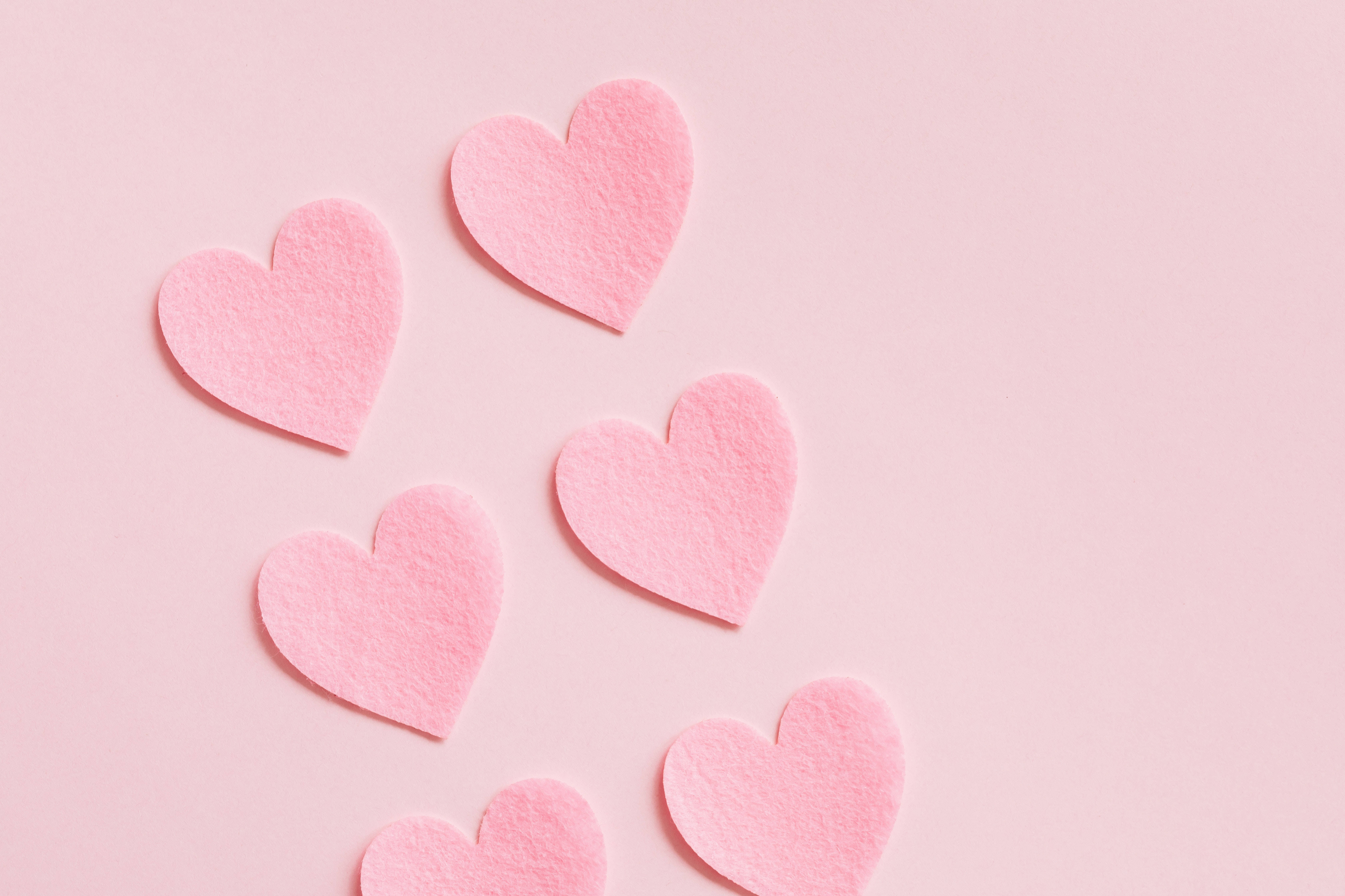 Pastel 4k Hearts Wallpaper