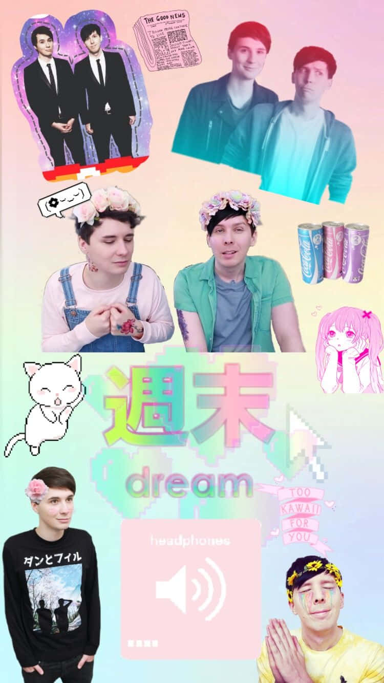 Pastel Aesthetic Dan And Phil Wallpaper