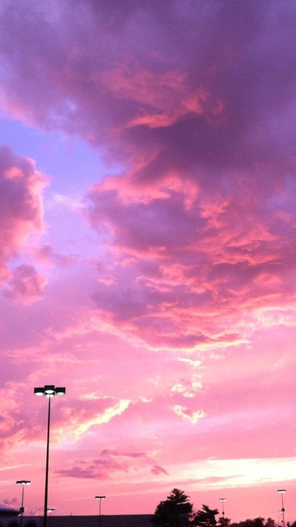 Pastel Ipad Purple And Pink Skies Wallpaper