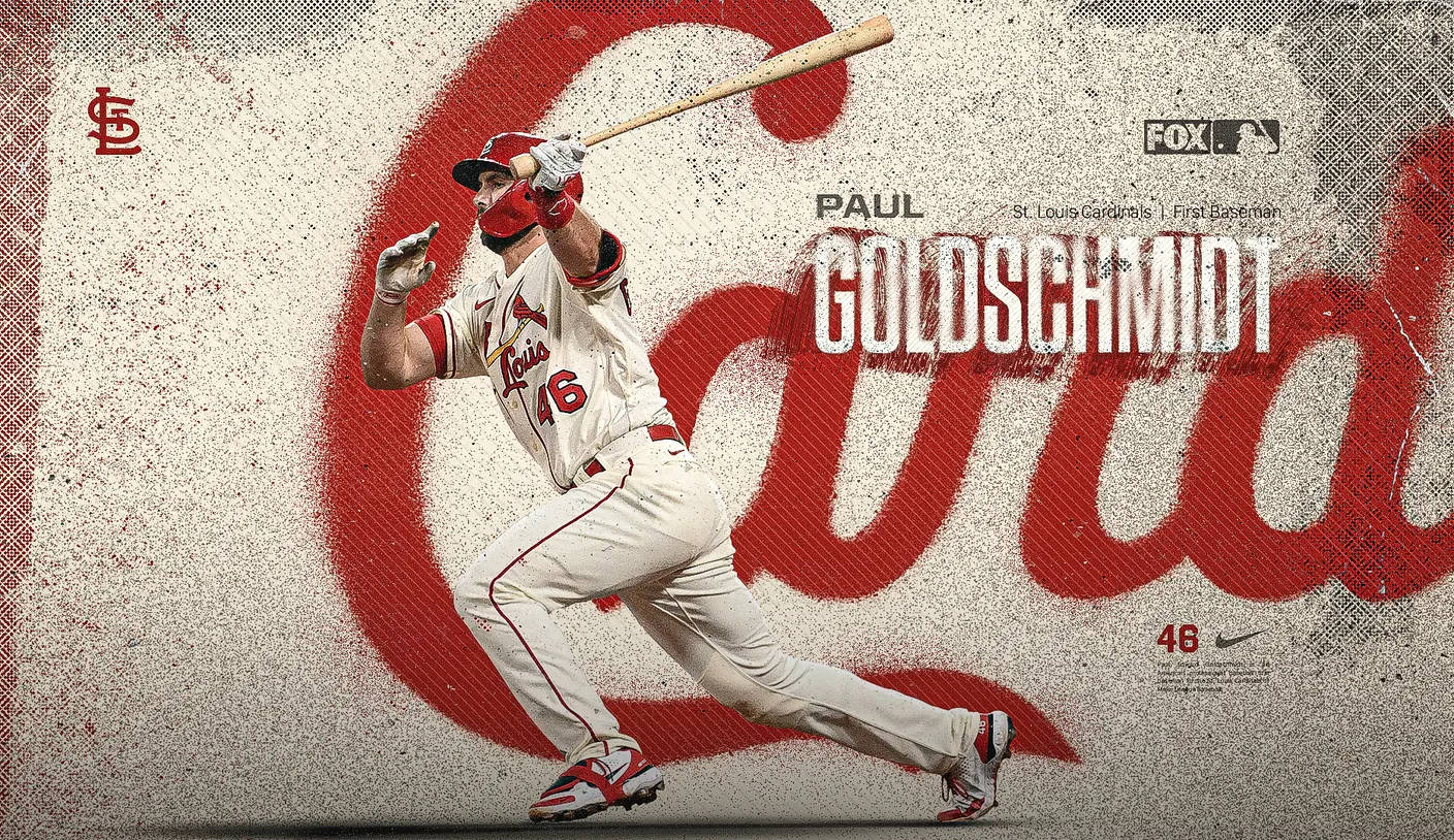 Paul Goldschmidt In Action During The Game Wallpaper