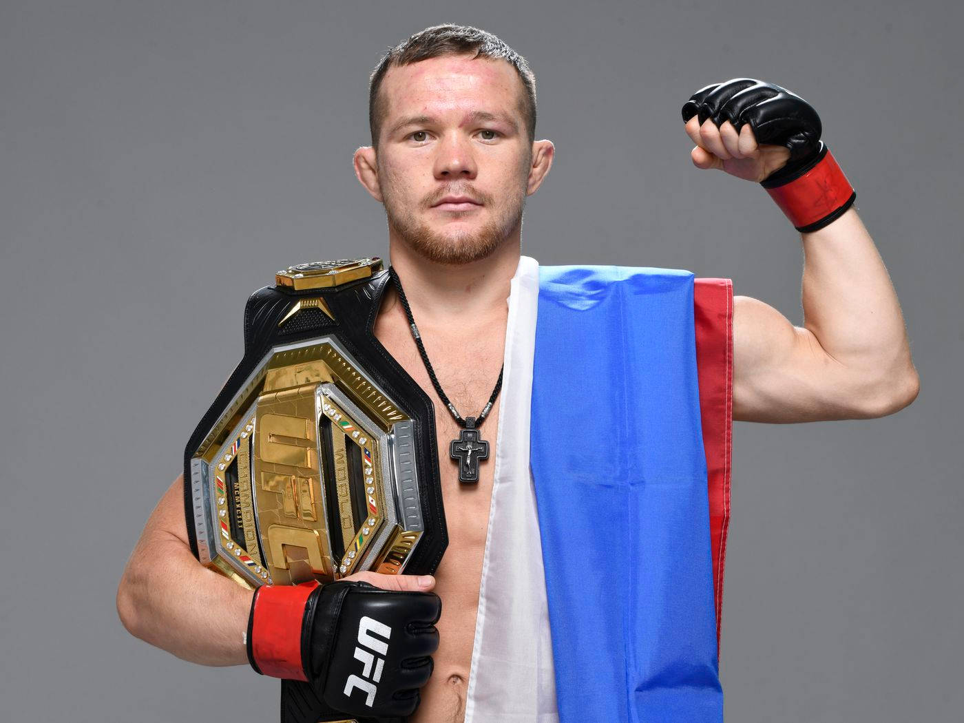 Petr Yan, The Champion's Pose, With The Ufc Belt Wallpaper