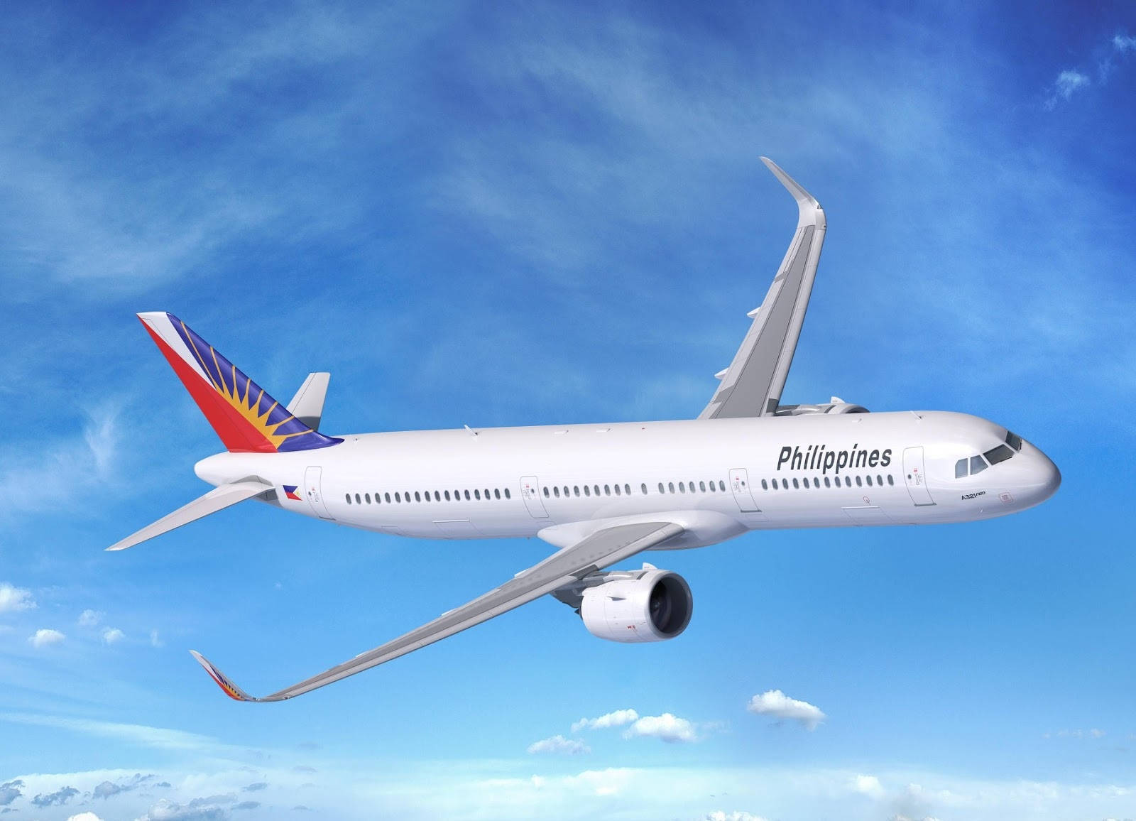 Philippine Airlines Airplane Gliding Sidewards Wallpaper