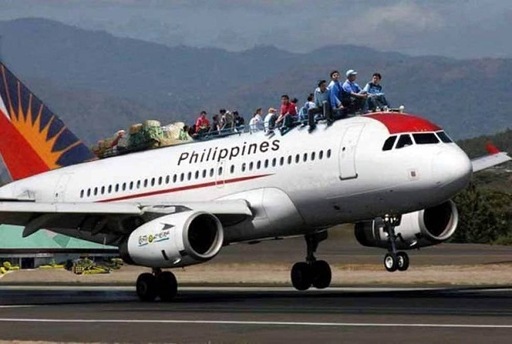 Philippine Airlines Funny Workers On Plane Wallpaper