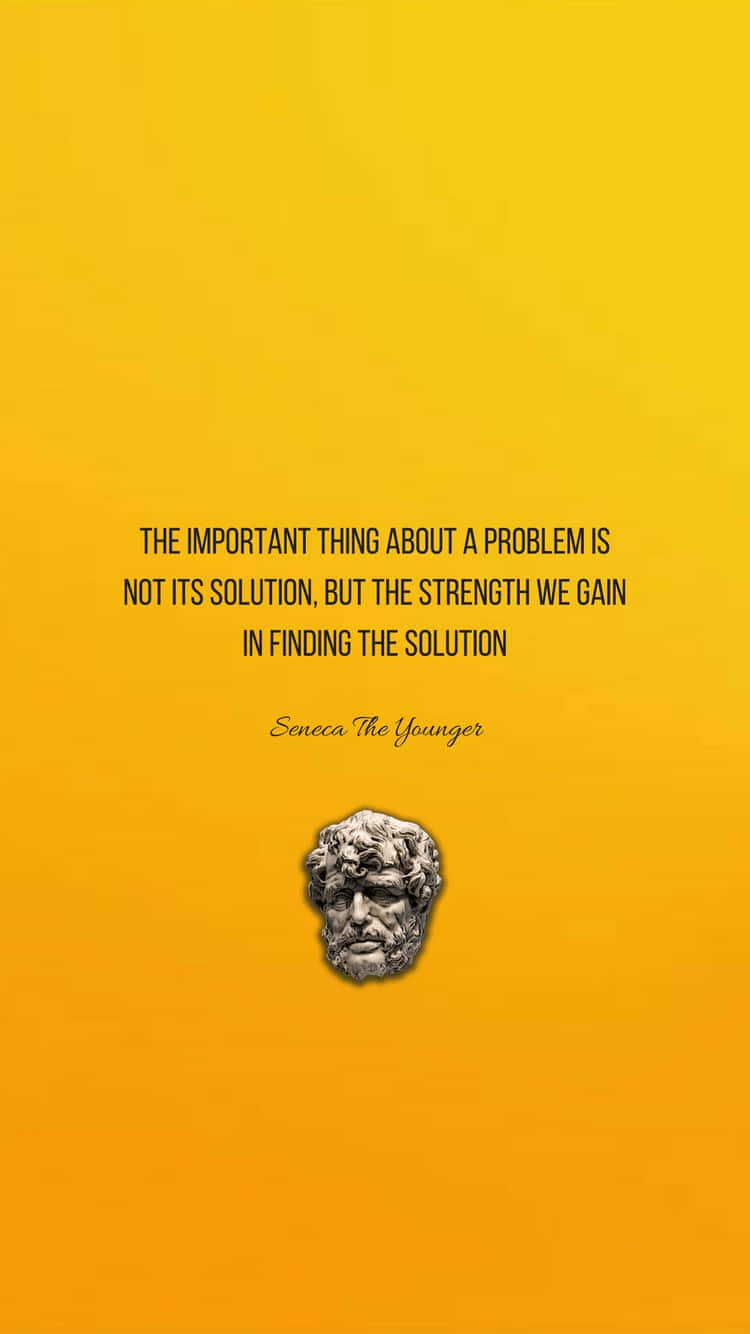 Philosophical_ Strength_ Quote_ Seneca Wallpaper