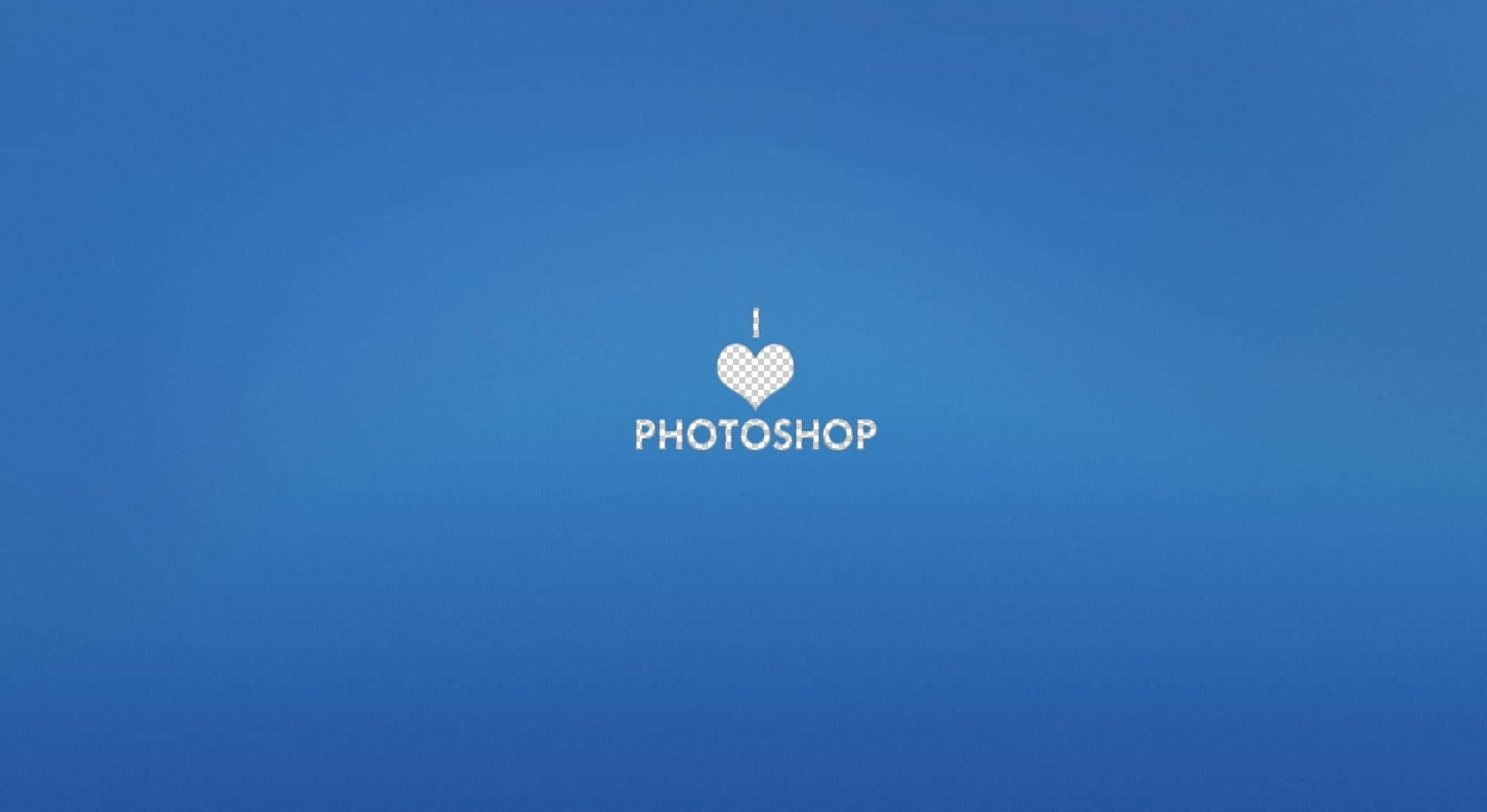 Photoshop I Love Logo Wallpaper