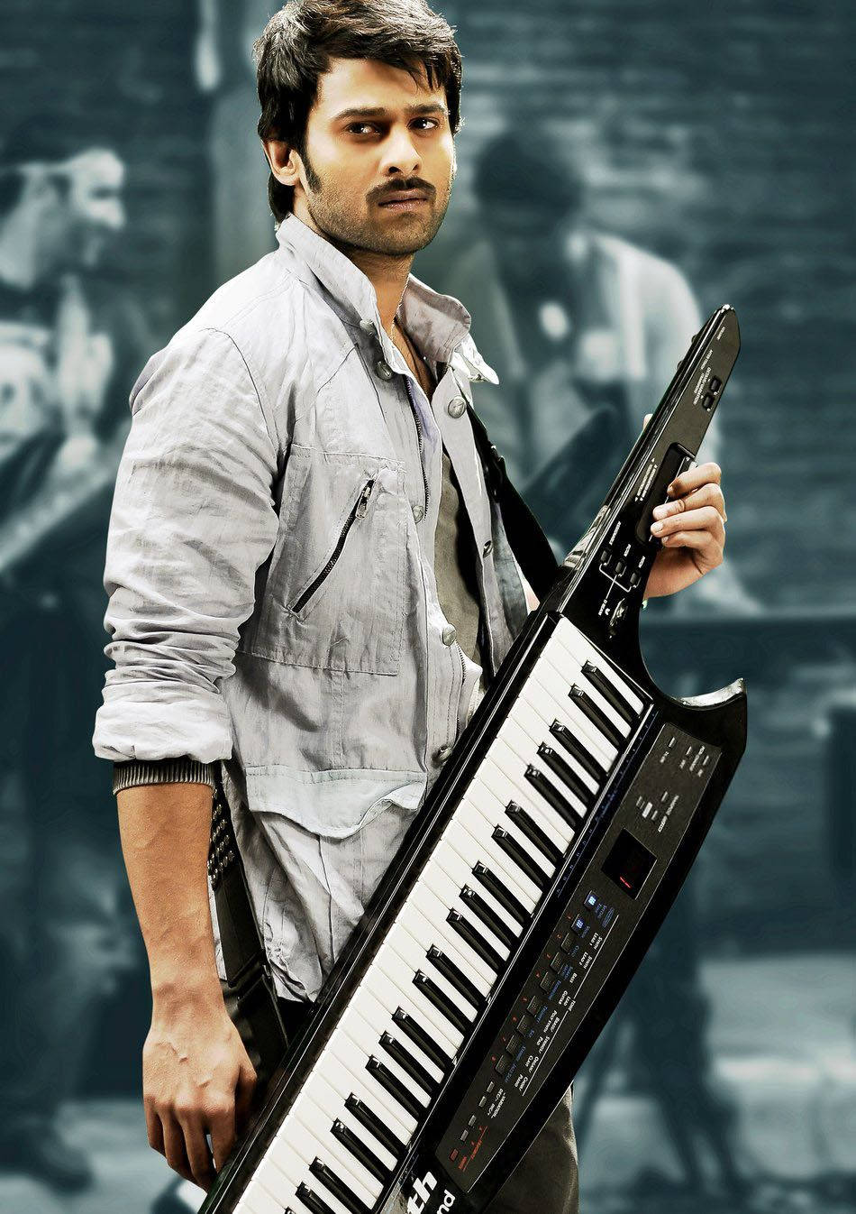 Piano Guitar Prabhas Mirchi Wallpaper